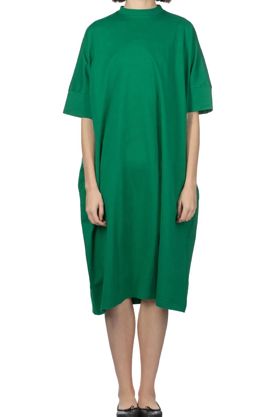 Clearance Manon Big Moc Dress - Green