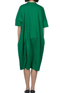 Clearance Manon Big Moc Dress - Green