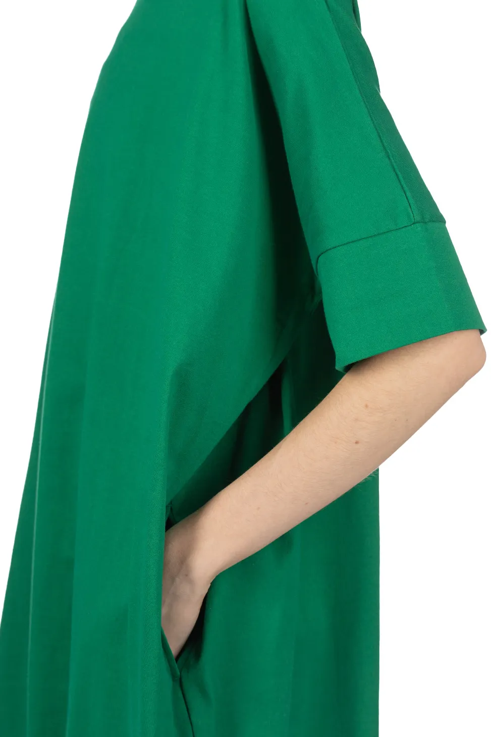 Clearance Manon Big Moc Dress - Green