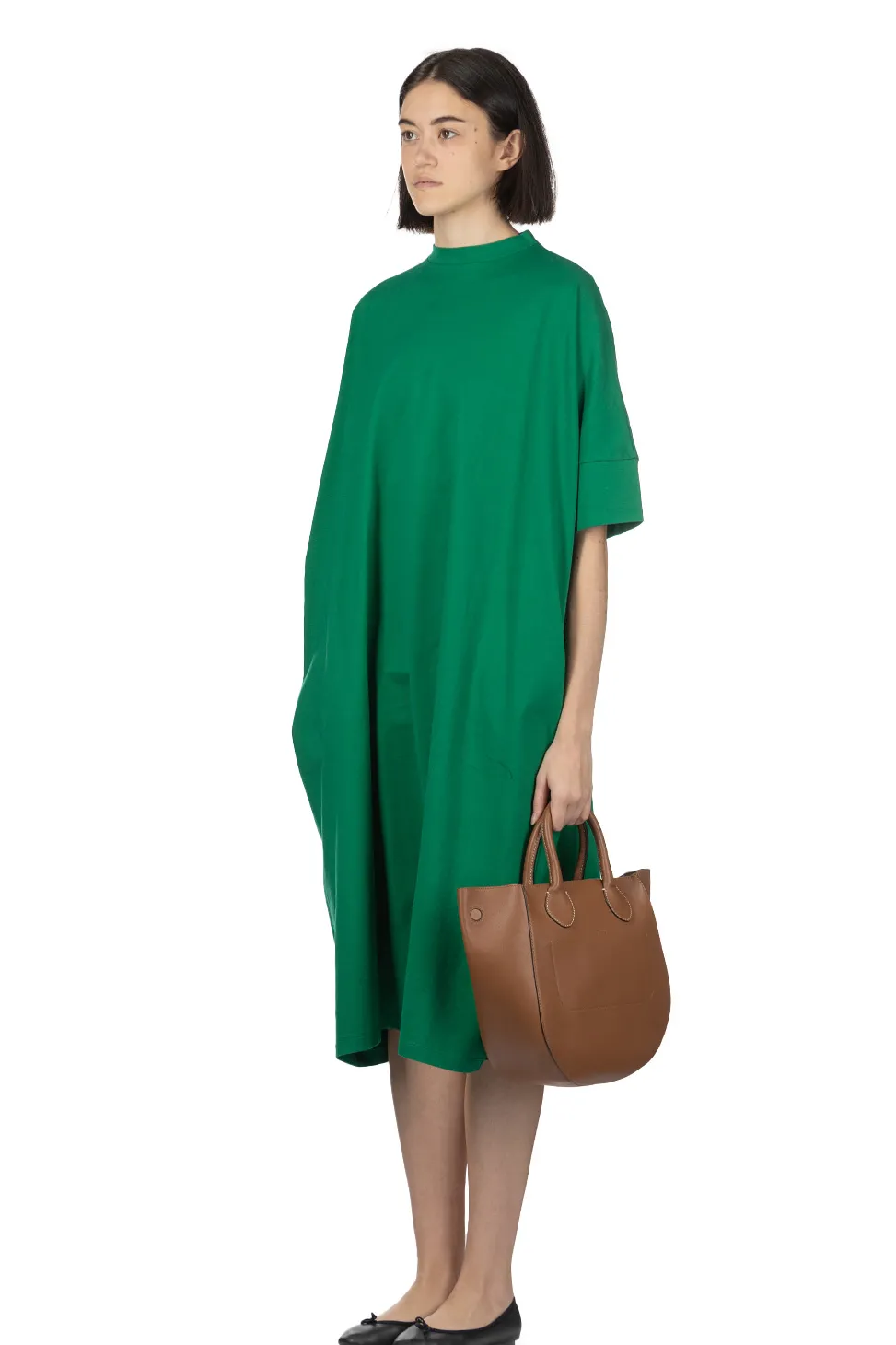 Clearance Manon Big Moc Dress - Green