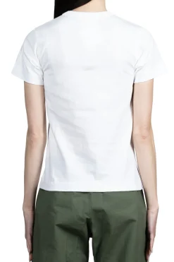 Outlet Comme Des Garcons Play Big x Small Red Heart T-Shirt - White