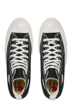 Online Comme Des Garcons Play Black Converse - Small Heart Chuck 70 High Sneakers