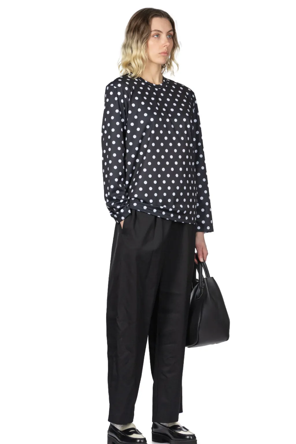 New Comme Des Garcons Comme Des Garcons Black x White Polka Dot T-Shirt