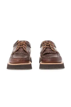Fashion Yuketen Blucher Rocker with Kiltie - G Brown