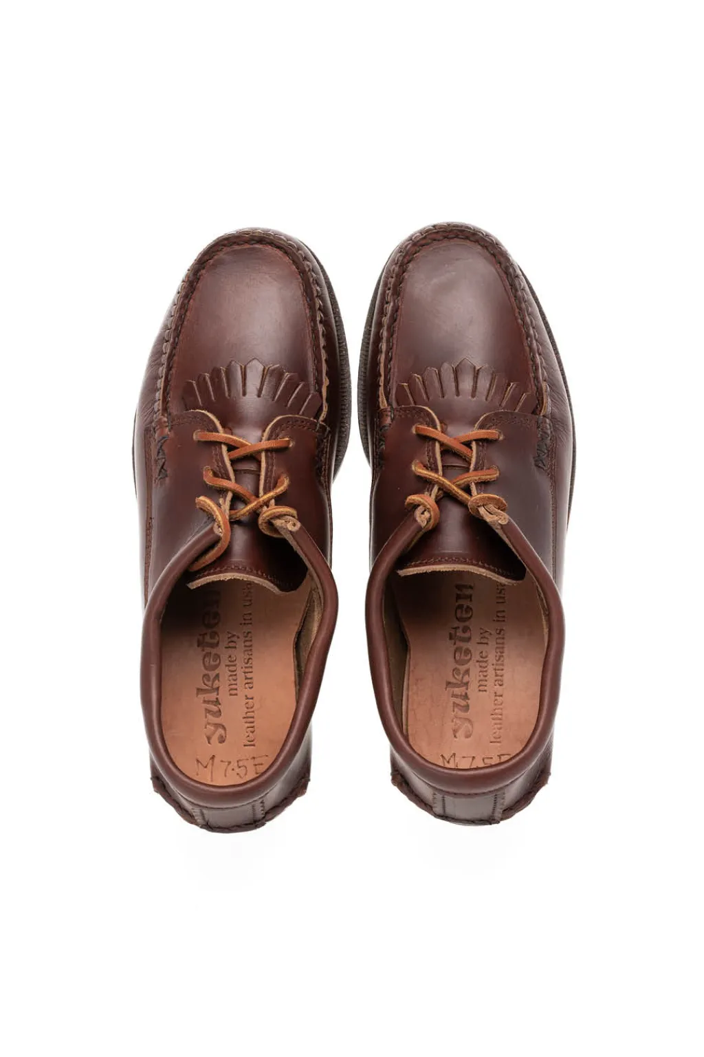 Best Yuketen Blucher with Kiltie with Camp Sole - G Tan