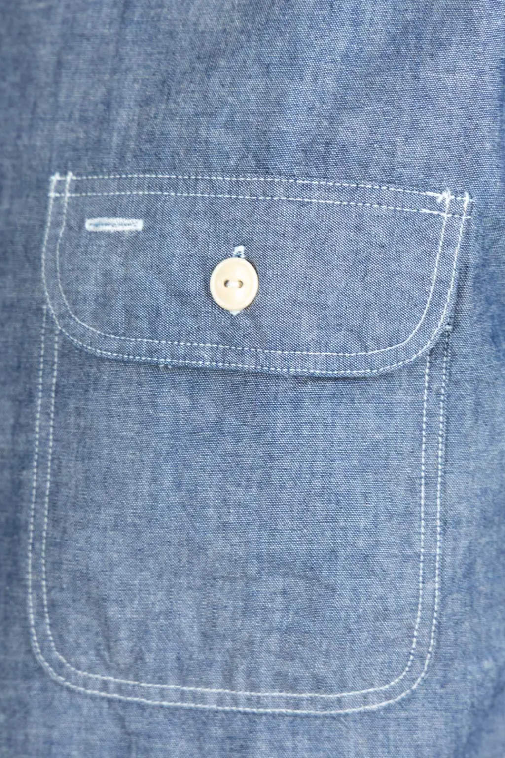 Clearance Sugar Cane Blue Chambray LS Work Shirt