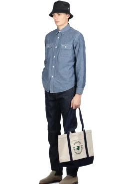 Clearance Sugar Cane Blue Chambray LS Work Shirt