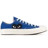 New Comme Des Garcons Play Blue Converse - Half Heart Chuck 70 Low Sneakers