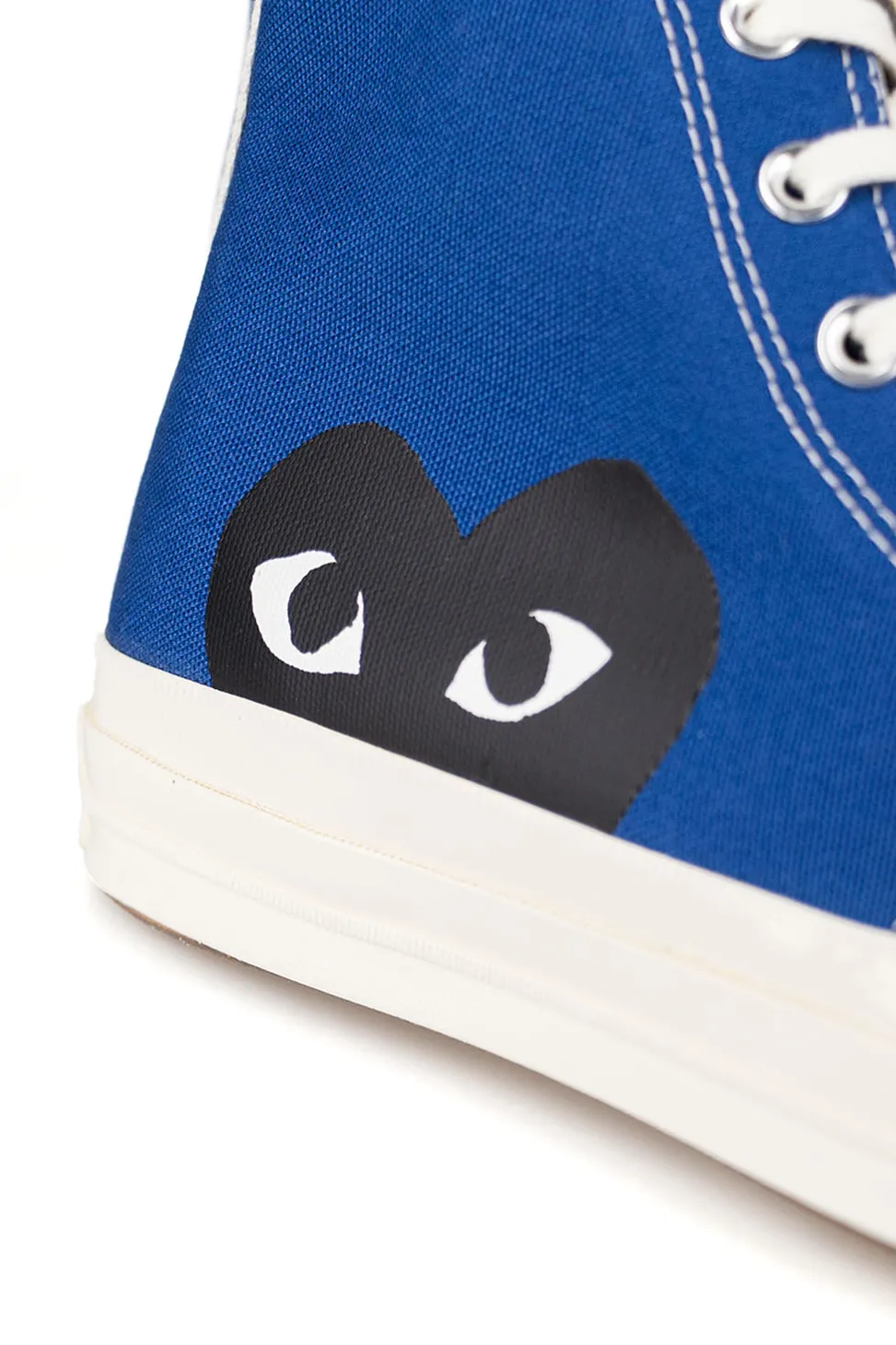 Best Comme Des Garcons Play Blue Converse - Half Heart Chuck 70 High Sneakers