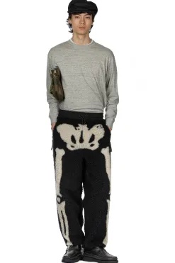 Online Kapital BONE Boa Fleece Easy Pants - Black