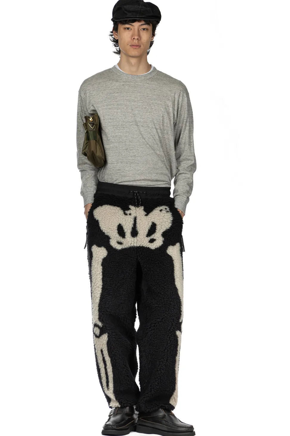 Online Kapital BONE Boa Fleece Easy Pants - Black
