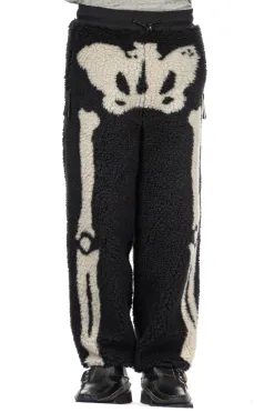 Online Kapital BONE Boa Fleece Easy Pants - Black
