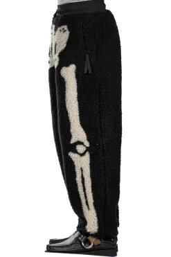 Online Kapital BONE Boa Fleece Easy Pants - Black