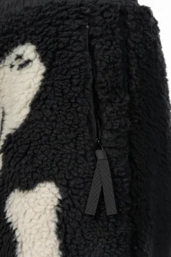 Fashion Kapital BONE Boa Fleece Easy Pants - Black
