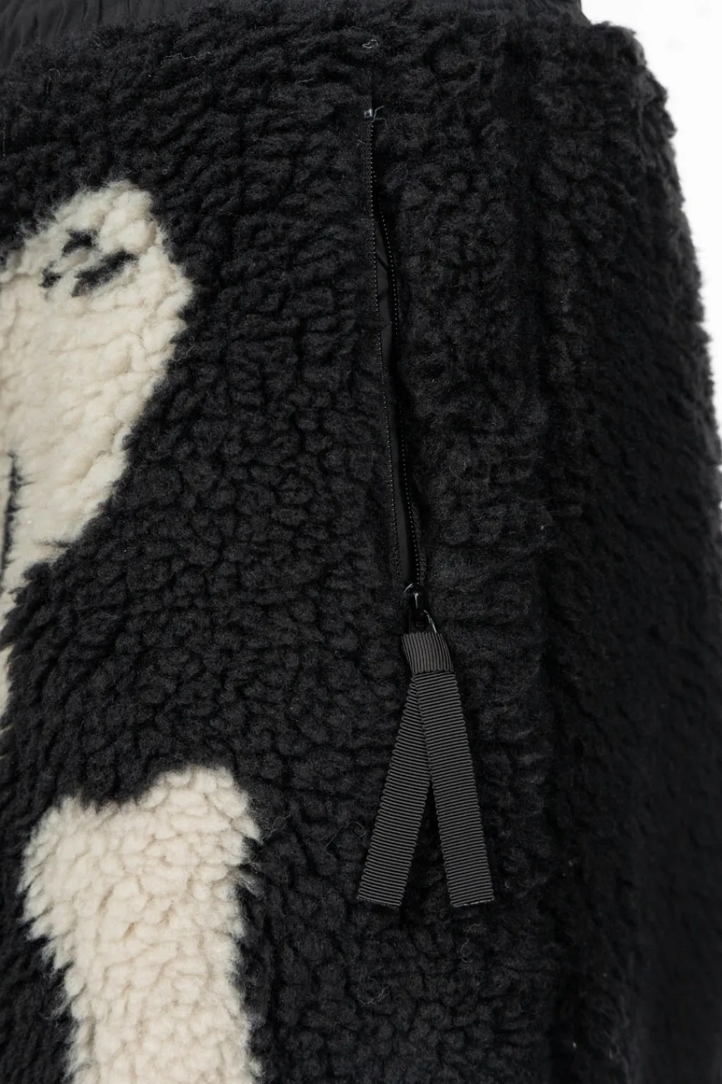 Fashion Kapital BONE Boa Fleece Easy Pants - Black