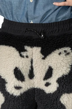 Fashion Kapital BONE Boa Fleece Easy Pants - Black