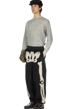 Online Kapital BONE Boa Fleece Easy Pants - Black