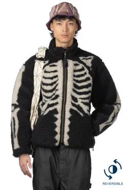 New Kapital Bone Boa Fleece Reversible Blouson