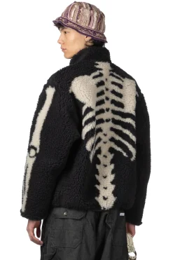 New Kapital Bone Boa Fleece Reversible Blouson