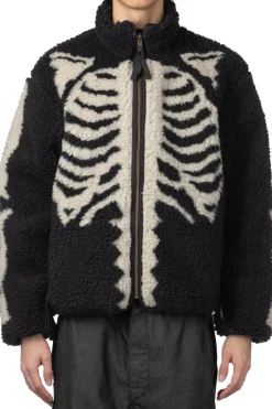 New Kapital Bone Boa Fleece Reversible Blouson