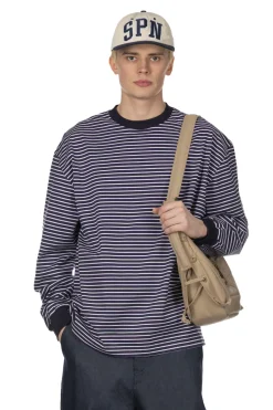 Sale SOPHNET Border Long Sleeve Tee