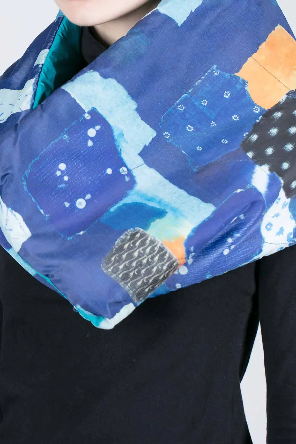 Hot Kapital BORO Print Nylon OYSE Snood Scarf