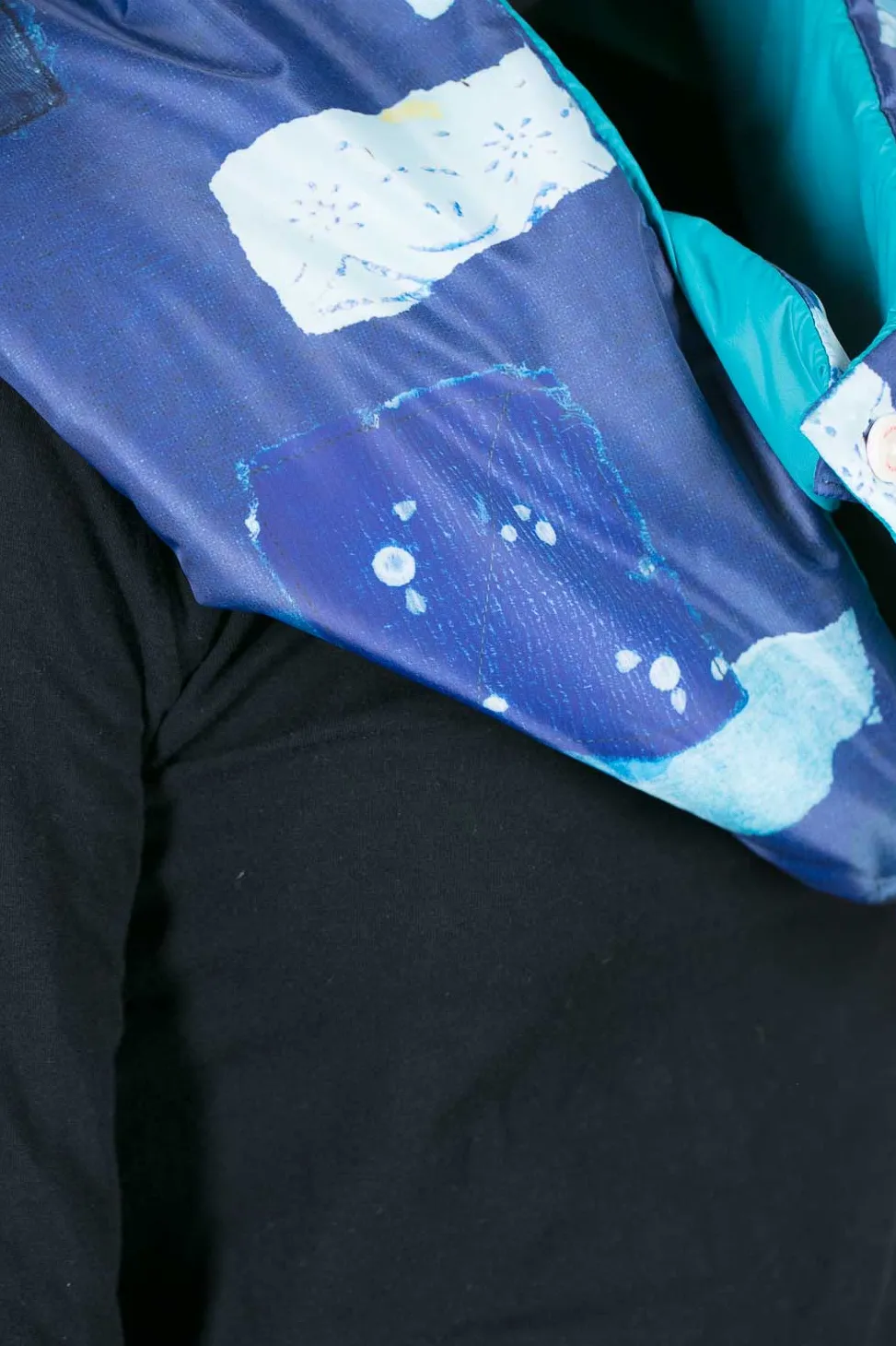Hot Kapital BORO Print Nylon OYSE Snood Scarf