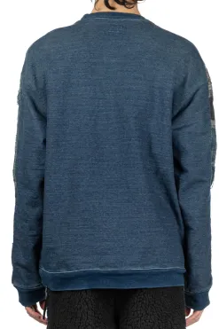 Sale Kapital BORO x IDG Fleece 2Tones BIG SWT - Indigo
