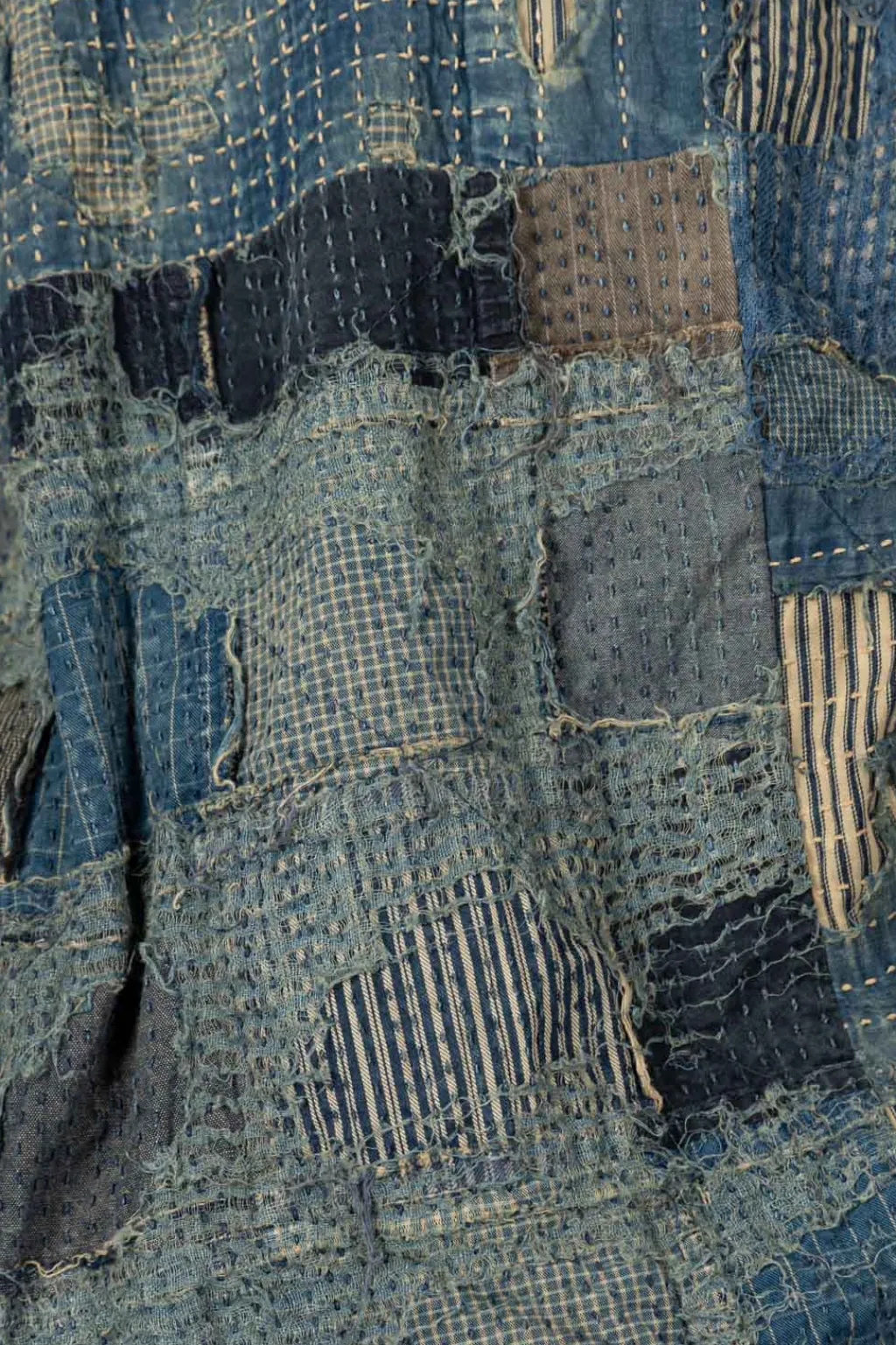 Best Kapital BORO x IDG Fleece 2Tones BIG SWT - Indigo