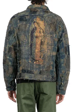 Discount Kapital BORO Zip Up Blouson (VIRGIN MARY) - Indigo