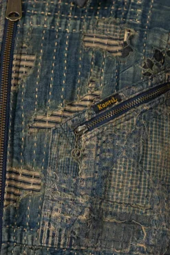 Clearance Kapital BORO Zip Up Blouson (VIRGIN MARY) - Indigo