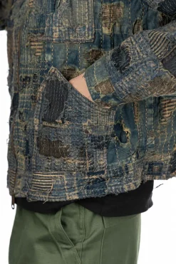 Discount Kapital BORO Zip Up Blouson (VIRGIN MARY) - Indigo