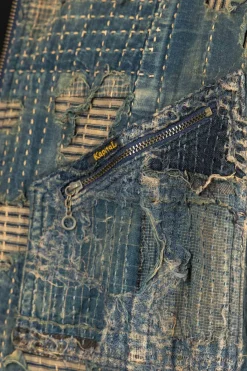Discount Kapital BORO Zip Up Blouson (VIRGIN MARY) - Indigo