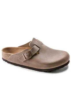 Hot Birkenstock Boston Oiled Leather - Tobacco Brown - Narrow