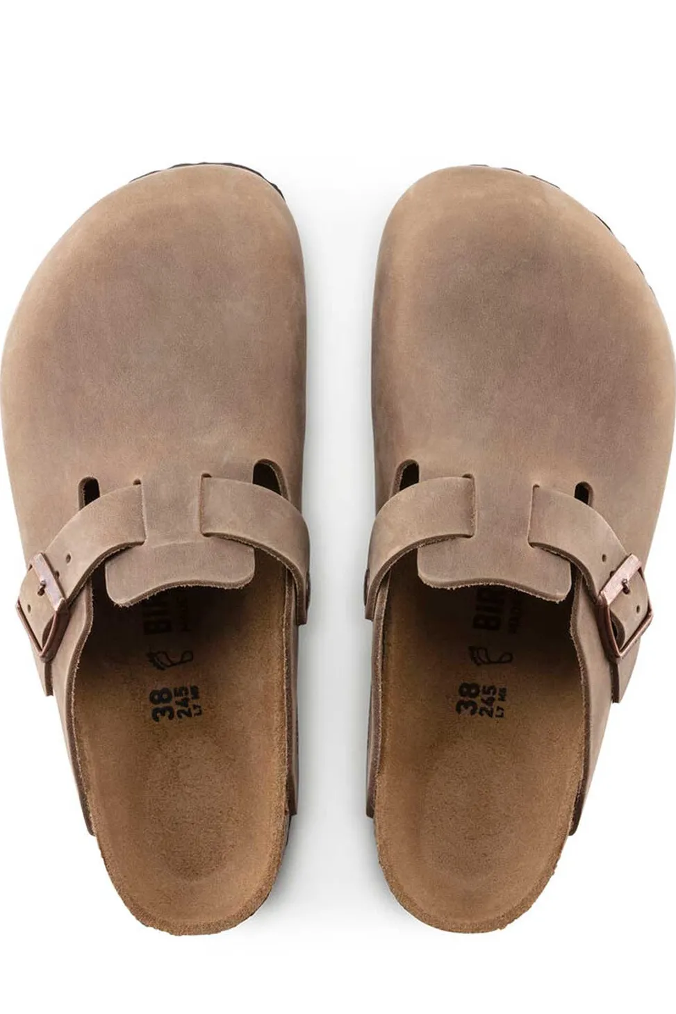 Clearance Birkenstock Boston Oiled Leather - Tobacco Brown - Regular