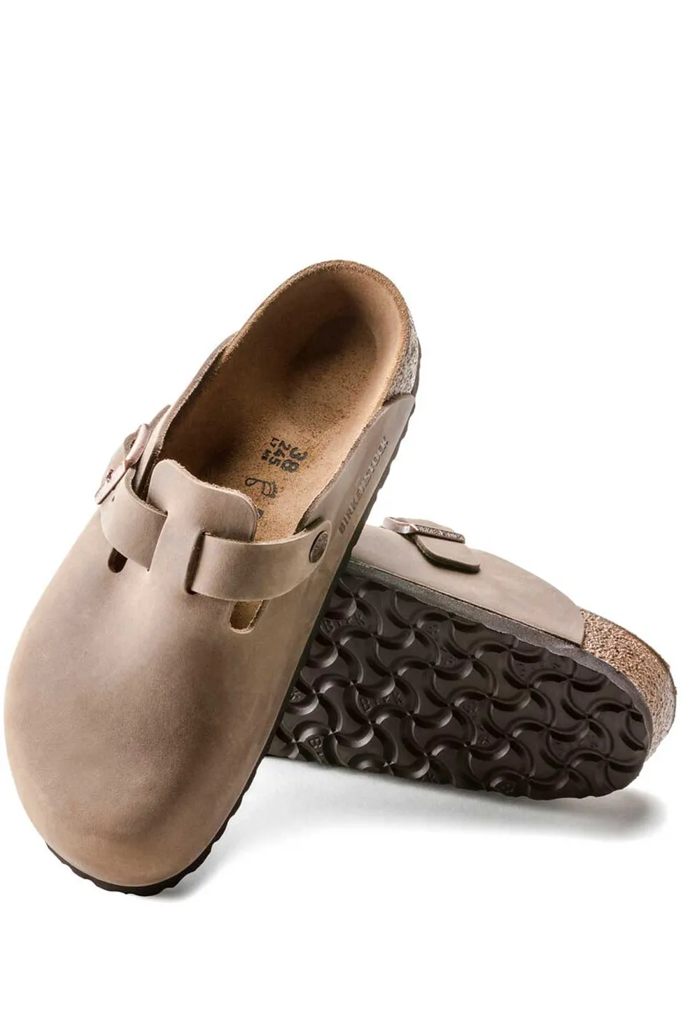 Clearance Birkenstock Boston Oiled Leather - Tobacco Brown - Regular