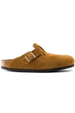 Fashion Birkenstock Boston Soft Footbed - Suede Mink - Regular