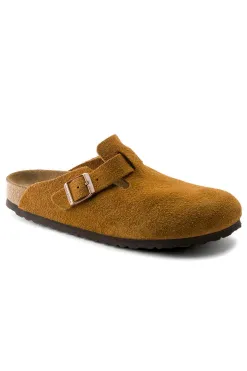 Fashion Birkenstock Boston Soft Footbed - Suede Mink - Regular