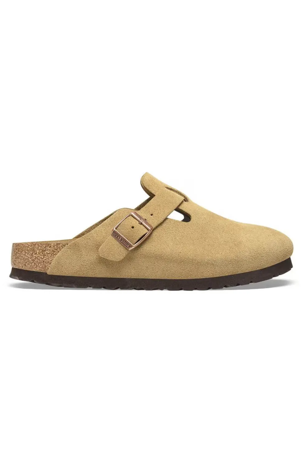 Hot Birkenstock Boston Suede Leather - Latte Cream - Narrow