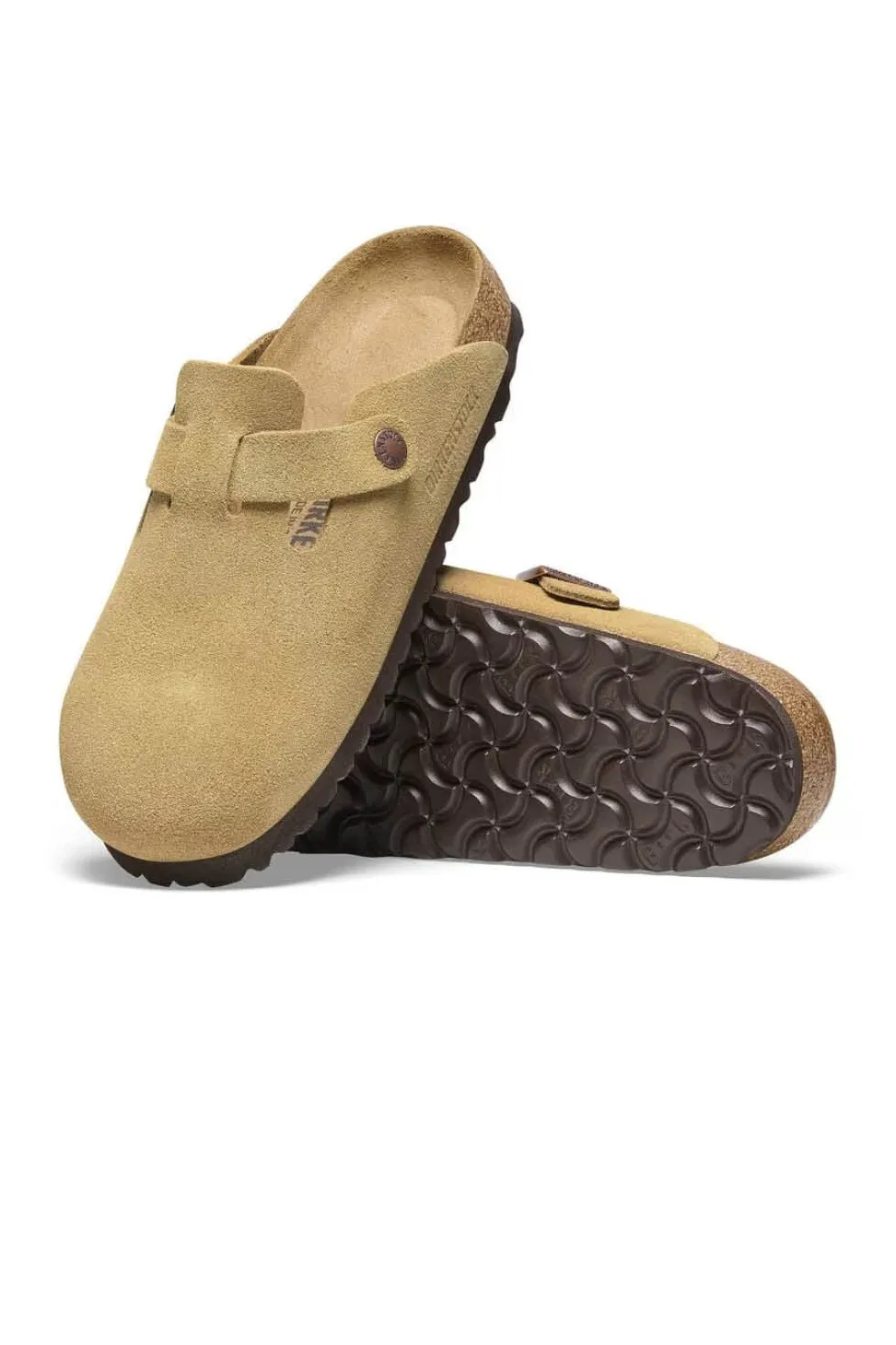 Hot Birkenstock Boston Suede Leather - Latte Cream - Narrow