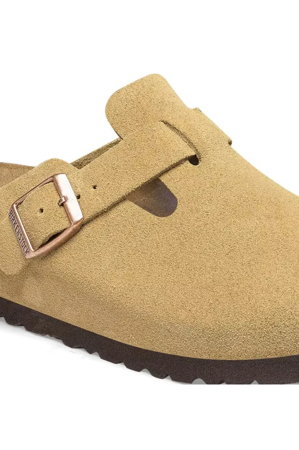 Hot Birkenstock Boston Suede Leather - Latte Cream - Narrow