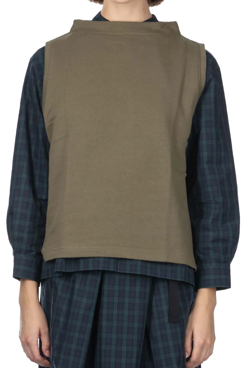 Clearance Nachukara Bottle Neck Vest - Khaki