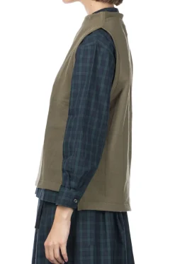 Clearance Nachukara Bottle Neck Vest - Khaki