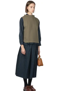 Clearance Nachukara Bottle Neck Vest - Khaki