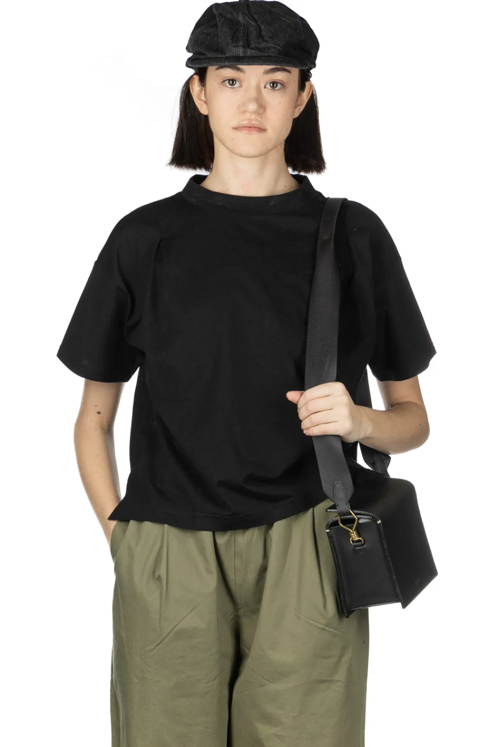 Best Nachukara Bottleneck Tucked Pullover - Black