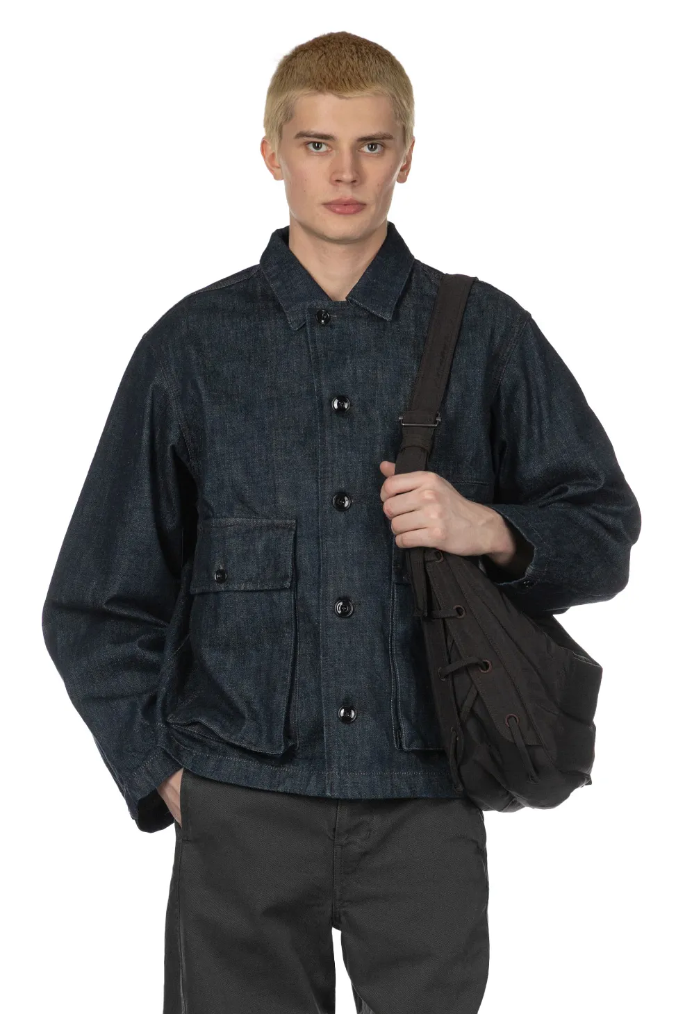 Clearance LEMAIRE Boxy Jacket - Denim Indigo