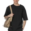 Fashion LEMAIRE Boxy Short Sleeve T-Shirt - Jet Black