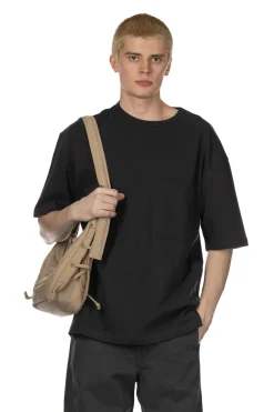 Fashion LEMAIRE Boxy Short Sleeve T-Shirt - Jet Black