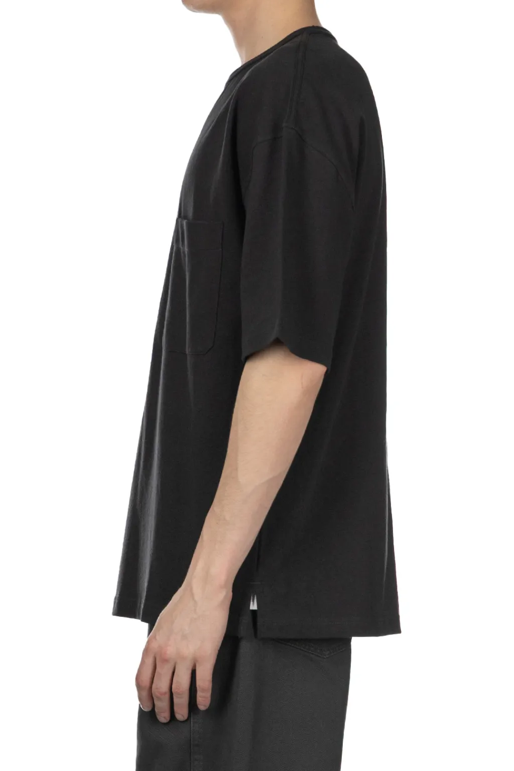 Fashion LEMAIRE Boxy Short Sleeve T-Shirt - Jet Black