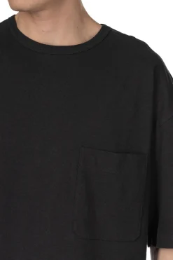 Fashion LEMAIRE Boxy Short Sleeve T-Shirt - Jet Black